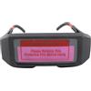 Wakects Occhiali saldatura a energia solare con oscuramento automatico, occhiali saldatore LCD con visiera regolabile, 2 sensori per TIG MIG MMA Plasma