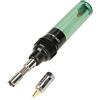 Walfront Cordless Saldatura a Butano Gas a Torcia, Gas Soldering Iron a Forma di Penna, Pistola per Saldatore a Gas di Temperatura della Fiamma di 1300 ° C(Verde)