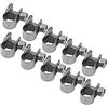 Yosoo Health Gear Fascette Stringitubo, Fascette Metalliche 7mm 8mm 9mm Per Tubi Benzina, Fascetta Stringitubo, Fascetta Per Gomma, Fascette Stringitubo in Acciaio Inossidabile 304 Clip Per Tubi, 7-9mm 10 Pezzi