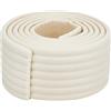 OLYCRAFT 2m Bianco Letto A Castello Cuscinetti Scala 80mm Largo Autoadesivo Imbottitura Trazione Battistrada Striscia Anticollisione Protezioni Angolari con Adesivo per Gradini di Scale Angolo Mobili