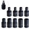 Goshyda Set di 9 Bussole per Rubinetti, Set di Bussole Quadrate con Attacco 1/2 Pollice, per Chiavi Elettriche, Pneumatiche, a Mano, Acciaio Al Cromo-molibdeno, Accessori per Utensili