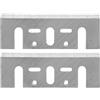 Hyuduo Lame di Ricambio Pialla Elettrica 82mm TCT per Makita 1900B Acciaio Alta Velocità Coppia Tagliente 42 Gradi per Lavorazione Legno Duro Installabile Direttamente