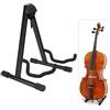 Ausla Supporto Pieghevole, per Violoncello e Chitarra Regolabile in Acciaio per Strumenti Acustici ed Elettrici, Nero 35,5 x 30,5 x 40 cm
