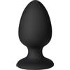Sinful obaie Thick Jiggle - Plug anale grande in silicone, plug anale XL anale Trainer - plug in silicone per donne uomini e coppie - plug anale dilatatore grande - nero - diametro: 6 cm
