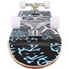LANTUS Skateboard 7 Strati Tavole Skateboard completo in Legno d'acero Longboard all'aperto per Adolescenti Adulti principianti