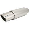 Tbest Tubo di scarico universale per auto, mpfer, Straight Through Deep Tone, ricambio per tubo di scarico auto