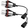 Akozon Reminnbor bombilla faro e60 lampade cerchietti bianchi e60 + e39 angel eyes Lampada a LED 2 pezzi per auto 6000K 5W Angelo occhi Lampada a LED per E60 E61 E39 E53