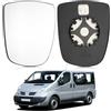 Anlseiod Vetro Specchio Retrovisore Sinistro per Renault Trafic 2 O-pel Vivaro A Nissan Primastar 2001-2014 Specchio Vetro Specchio Specchio Specchio Riscaldato 9636600QAH