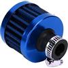 Aramox Filtro dell'aria, 25 mm/1 pollice Mini tessuto non tessuto Filtro di aspirazione dell'aria Sfiato del basamento Accessorio universale per auto (Blu)