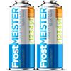 FrostMEISTER 2 in 1 - 2 x 400 ml Set di ricarica per aria condizionata auto R1234yf (dal 2017) - Ricarica rapida, semplice ed ecologica con olio compressore, sicuro per veicoli