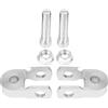 Miyinla 2pcs Universale Motocicletta Ammortizzatore Posteriore Riser Altezza Estensione 3cm Telaio Argento per Modifica Motociclo(Con vite)