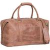 STILORD 'Viator' Borsone da Viaggio Pelle Vintage per Uomo e Donna Grande Borse a Tracolla per Vacanze Sport Borsa da Weekend in Vera Pella, Colore:messina - marrone
