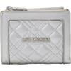 Love Moschino Portafoglio Con Zip Da Donna Marchio, Modello JC5606PP1HLA0, Realizzato In Pelle Sintetica. Argento