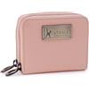 Catwalk Collection Handbags - Portafoglio Pelle - Porta Carte Donna - Borsellino - Protezione RFID - Picccolo/Medio - Isla - Rosa