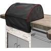 Bull Outdoor Products 72016 - Copertura per griglia di sterzo, 61 cm, colore: nero con tubazioni rosse