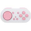 Generic Controller Tascabile, Controller per Piccoli Giochi, Effetti di Luce RGB con Cordino per PC (Bianco Rosa)