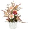 Flair Flower Dalie di fiori artificiali in vaso, 50 cm, decorazione floreale, decorazione per Halloween, autunno, autunno, autunno, fiori artificiali, pianta di seta, per il giorno del Ringraziamento, malva