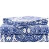 pointehaven 200 gsm Flannel Sheet Set, Twin, Printed, Alpine, Alpine Blue, King