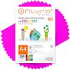 OFITURIA Fogli colorati, Confezione da 250 Fogli A4 80 g - Carta colorata per hobby creativi, stampante, scrapbooking - Fogli colorati (Rosa Fluo, 250 fogli)