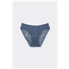 Tezenis Slip Classico In Pizzo Donna Blu
