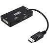 Watio Wave Convertitore - Convertitore 3 in 1 per VGA, DVI e HDMI, 15 cm, colore nero, compatibilità versatile e soluzioni di connessione efficaci. *