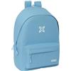 Safta Munich Basic - Zaino per laptop da 15,6 e USB, ideale per giovani di diverse età, tessuto riciclato, comodo e versatile, qualità e resistenza, 31 x 18 x 44 cm, colore blu, blu, Estándar, Casual