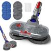 ZOBMIO Testa di Mocio Elettrico per Dyson V7/ V8/ V10/ V11/ V15 Aspirapolvere, Pavimento Elettrico con Serbatoio dell'acqua Rimovibile e 6 Pezzi di Asciugamano