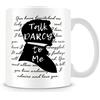 Giftme Talk Darcy to Me Jane Austen Literary Quotes Book Lover Coffee Tea Mug Unique Tazza in ceramica bianca da 311,8 ml.