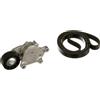 GATES Kit Cinghie Poly-V K016PK975 EPDM (Etilene-Propilene-Diene-Caucciù) Compatibilità con PEUGEOT 206 2 volumi/Coda spiovente 2A/C 307 3A/C, CITROËN C3 I Hatchback FC, FN, FORD