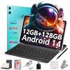 TECLAST P30 Android 14 Tablet 10.1 Pollici, 12GB RAM+128GB ROM(TF 3TB), 2GHz Octa-Core, Widevine L1/5GHz WiFi/GPS/OTG/BT5/6000mAh/Tablet con Custodia+Tastiera+Penna+3.5mm Auricolari, 8 Accessori-2025