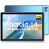 DOOGEE T10S Tablet Android 14, 11GB RAM+128GB ROM(TF 1TB), Tablet 10 Pollici, Octa-Core, 6600mAh, Dual 4G LTE/SIM, 8MP+5MP Fotocamera, Tablet in Offerta, TÜV SÜD Protezione Occhi, Widevine L1