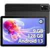 DOOGEE T10E Tablet Android 13, 10.1 HD Display Tablet 10 Pollici, 9GB +128GB(TF 1TB), Octa-Core, 4G LTE Dual SIM | 5G WiFi | 6580mAh | Bluetooth 5.0 | 1280 * 800 | 5MP+8MP | GPS