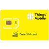 Things Mobile SIM Dati Things Mobile con copertura globale e rete multi-operatore GSM/2G/3G/4G LTE, senza costi fissi, senza scadenza e tariffe competitive, con 10 € di credito incluso