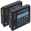 mtb more energy 2x Batteria Compatibile con Panasonic CGA-S005, Compatibile con Lumix DMC-FX10, FX50, FX100, FX150