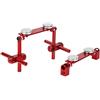Dilwe Kit di montaggio della Calotta del Corpo Magnetico in Lega di Alluminio Adatto per il Modello di Auto da Corsa HSP 1/10 RC(rosso)