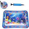 Generico Tappetino da gioco per gatti con sensore d'acqua spesso, tappetino rinfrescante per cani e gatti, letto ad acqua in PVC morbido e fresco, tappetino interattivo per interni (A)