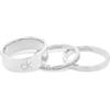 Calvin Klein Set di 3 Anelli da Donna Collezione CK TRIO in Acciaio Inossidabile con Cristalli - 35000794E