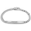 Calvin Klein Bracciale con Catene Multiple da Uomo Collezione ICONIC ID in Acciaio Inossidabile - 35100058, Silver