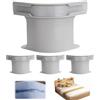 KQLHLHDYZ Morsetti angolari resistenti per lenzuola con sistema di blocco, 4 tasselli resistenti per materassi a tasca profonda, lavabili e antiscivolo, colore grigio