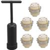 KIMISS Presa di base per lampada G9 con portalampada in ceramica | Strumento di rimozione della presa e della lega di zinco, compatibile con lampadine alogene e LED