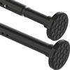 Aiitomg Bastone per Tenda a Pressione Asta Tenda Telescopica Bastone Tenda Doccia senza Foratura Bastone Tenda Estensibile con Molla in Acciaio Inox, Bloccabile, Estensibile, Nero(300-355cm Φ32 mm)