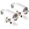 KLEMMFLEX supporto morsetto BFX25 per tende da montare direttamente sull'anta della vostra finestra in PVC/plastica - colore: bianco - SENZA perforazione - 1 paio = 2 pezzi