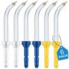 IIYL Punte di ricambio per filo interdentale Waterpik, punte per idropulsore dentale Waterpik (come WP-100) e irrigatori orali di altre marche (6 punte parodontali)