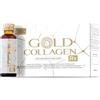 GOLD COLLAGEN RX - Integratore Liquido Collagene Marino con Acido Ialuronico, Vitamina C, E, B6, Biotina Capelli Pelle Unghie - Controllo e Perdita Peso, Antirughe e Antiossidante, 1 Pack 10x50ml