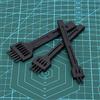 Tbest Scalpelli per Legno, 3 Pezzi 2/4/6 Scalpello in Acciaio Fai Te Cucito Artigianale in Pelle Strumento per Perforazione a Mano 4mm