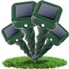 LustLocke Repellente Solare per Talpe, 4 Pezzi Repellente Ultrasuoni per Topi, IP65 Impermeabili, Dissuasore per Topi, Repellente ad energia Solare per Anti-Arvicola, Gopher, Serpent