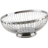 Dualoai Cesto di Frutta in Acciaio Inossidabile, Piano di Lavoro, Portafrutta, Gadget da Cucina, Cesto di Verdure, Cesto di Frutta Moderno, Supporto per Recep, 20 cm