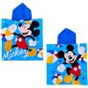 IL BOTTEGONE Poncho mare in microspugna personaggi per bambini accappatoio spiaggia piscina (Mickey)
