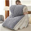 Uziqueif Piumino Invernale, Trapunta Invernale, Piumone Matrimoniale, Agnello Cashmere e Velluto Tessuto di Lana Caldo Inverno Trapunta Addensare Queen Size Piumino,Light Grey,220×240cm/4.5kg