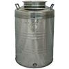 Belvivere Contenitore Fusto bidone Olio Inox 18/10 saldato Fondo a pentola America Made in Italy (50 Litri)
